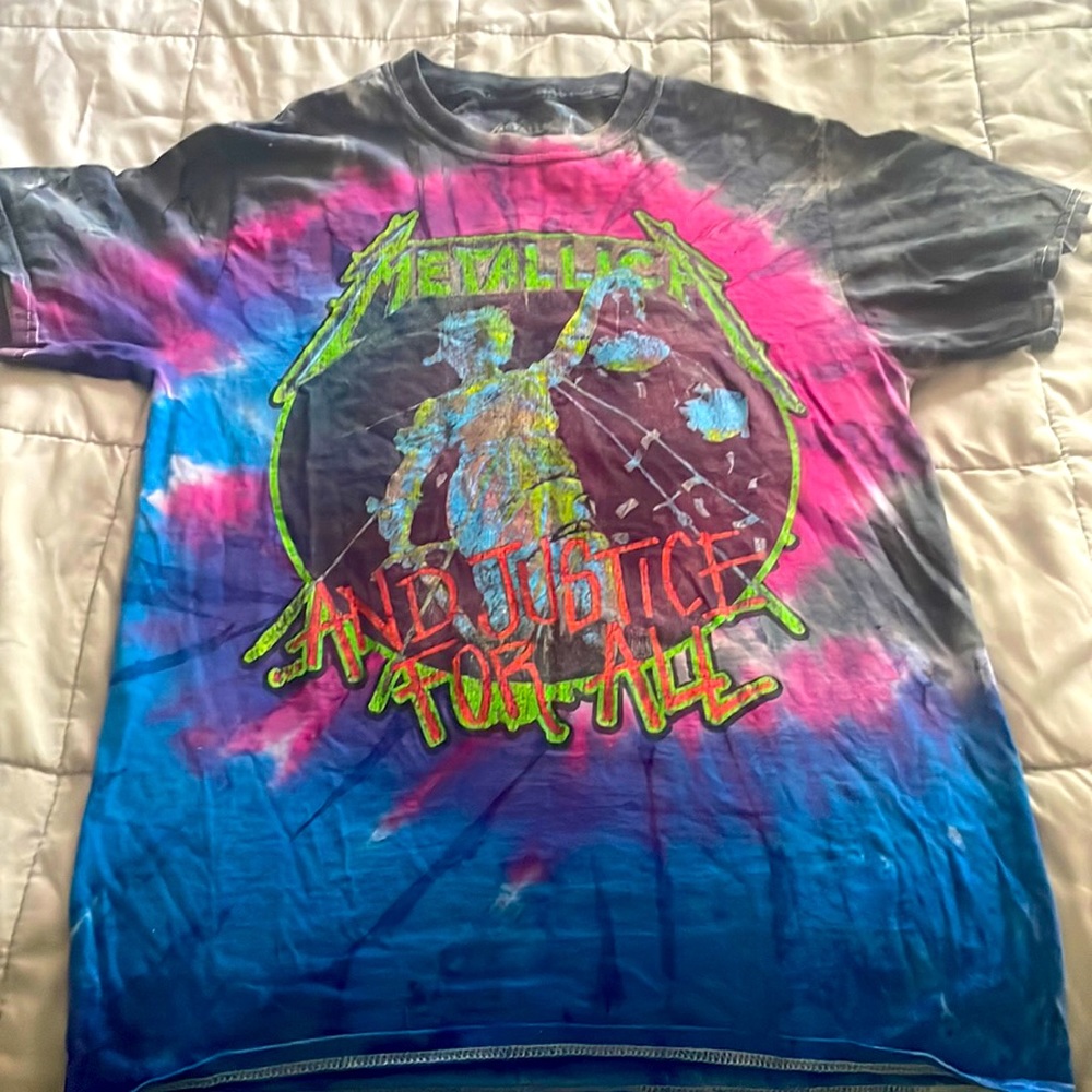 T-shirt, tie dye, metallica